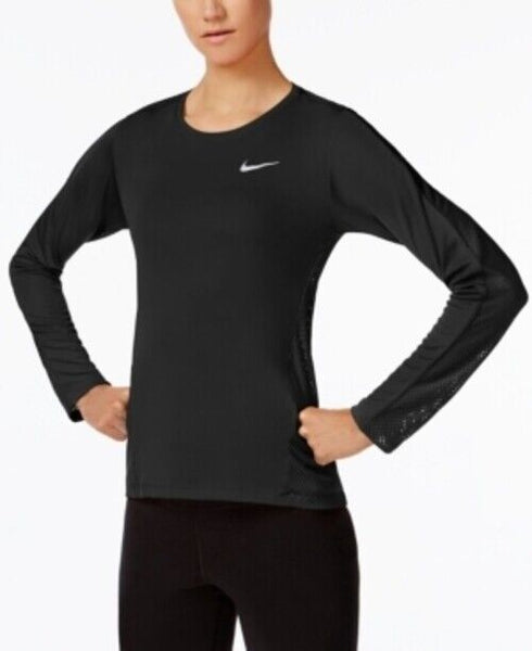 Nike Dry Running Top Black - Size XS
