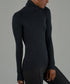 Atm Anthony Thomas Melillo Ribbed Long Sleeve Turtleneck Top Black M