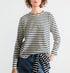 Kule The Modern Long Cotton Cream Navy Size XS