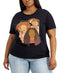 Love Tribe Trendy Plus Size Radiant-Graphic T-Shirt, Black, Size 3X