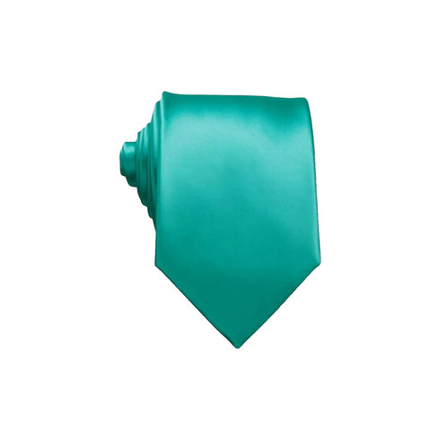 $115 Perry Ellis Mens Green Sateen Solid Tie Neck Dress Classic Necktie 56X3.25