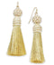 INC Gold-Tone Imitation Pearl & Tassel Drop Earrings