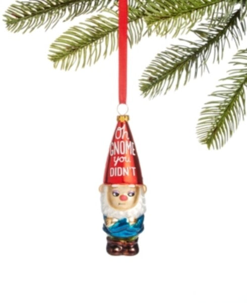 Holiday Lane Santa's Favorites "Oh Gnome You Didn't" Ornament