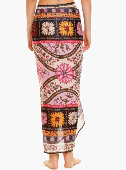 Agua Bendita Marine Aguja Cover-Up Pareo Multicolor One Size