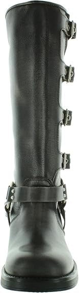 Steve Madden Womens Brocks Multi-Buckled T Black Distressed 7.5 M