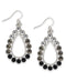 Charter Club Silver-Tone Crystal & Stone Ombré Drop Earrings