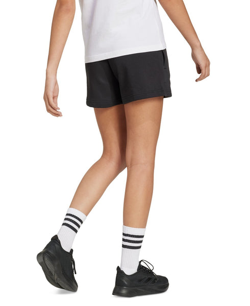 adidas Women's Essentials Small Logo Fleece Shorts Black L