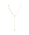 Adornia "Boss" Slide Through Lariat Gold Tone Necklace