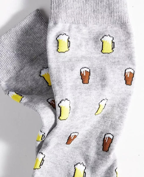 Club Room Men's Beer Crew Socks Gray  Size 10-13