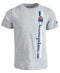 CHAMPION Little Boys Short Sleeve Tee Oxford Heather (Gray) Size 7
