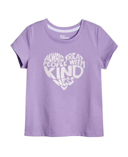 EPIC THREADS Little Girls Be Kind Graphic T-shirt Purple Size 5