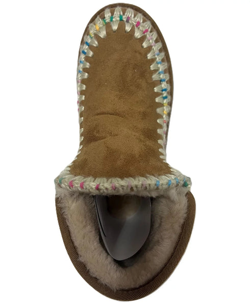 Wild Pair Jolene Pull-on Winter Booties Chestnut Size 8M