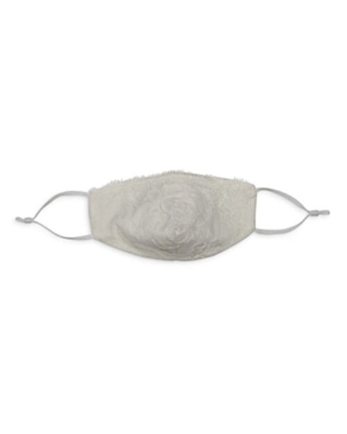 Bloomingdale's Lace Face Mask White ivory