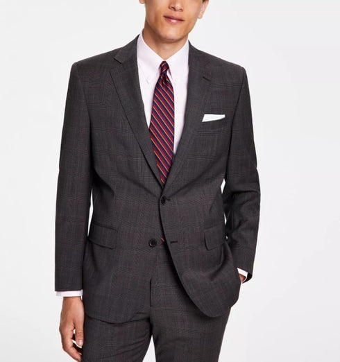 B By Brooks Brothers Men's Classic-Fit Pinstripe Wool Blend Suit Jacket Size 44L