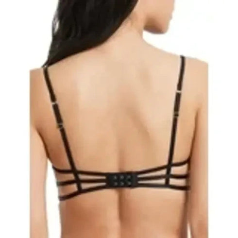 Bluebella Caramella Longline Bra Black Underwired Strapping Size 32C