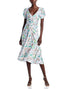Cinq à Sept Walker Floral Midi Dress Pastel Multicolor Size 0