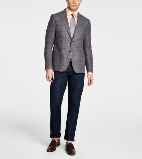 Michael Kors Men's Classic Fit Wool Blend Sport Coats Gray Tan Size 38S