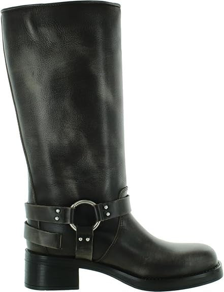 Steve Madden Womens Brocks Multi-Buckled T Black Distressed 7.5 M