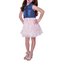 RARE EDITIONS Toddler Girls Denim Vest to Foil Printed Mesh Dress Pink Size 4T