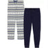 Gap Men's 2-Pk. Waffle-Knit Jogger-Leg Pajama Pants Navy /Fair Isle Grey Size XL