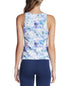 Skechers GOWALK Seascape Floral-Print Shelf-Bra Tank Top Purple M