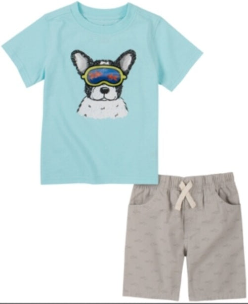 Kids Headquarters Baby Boys 2-Pc. Dog T-Shirt & Printed Shorts Set 3-6 Months
