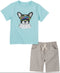 Kids Headquarters Baby Boys 2-Pc. Dog T-Shirt & Printed Shorts Set 3-6 Months