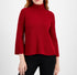 Anne Klein Women's Red Bell-Sleeve Pullover Sweater Size XL