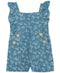 Rare Editions Baby Girls Printed Chambray Romper Light Blue 18 Months