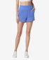 Andrew Marc Sport Women's Fold Over Waistband Lounge Relaxed Fit Shorts Peri L