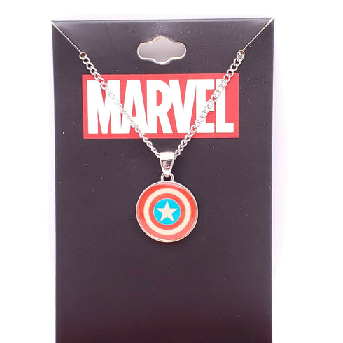 Marvel Captain America Shield Logo Pendant Necklace New