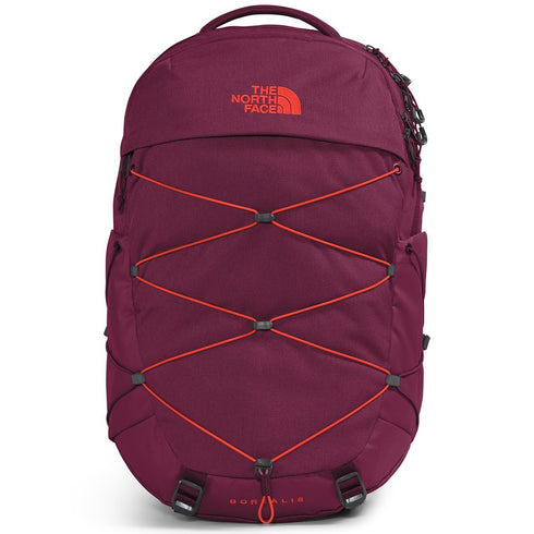 The North Face Women's Borealis Backpack Boysenberry Light Heather Fiery Red