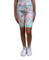 IMPERIAL STAR Girls Tie-Dye Bike Short Pink Cloudy Size L
