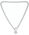 GIANI BERNINI Cubic Zirconia Pavé Disc 17" Toggle Necklace in Sterling Silver