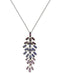 INC International Concepts Silver-Tone Marquise-Crystal Pendant Necklace