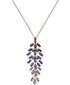 INC International Concepts Silver-Tone Marquise-Crystal Pendant Necklace