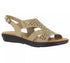 Easy Street Womens Open Toe Bolt Sandals Stone 10M