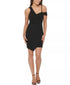 GUESS Asymmetrical Bodycon Dress Black 4