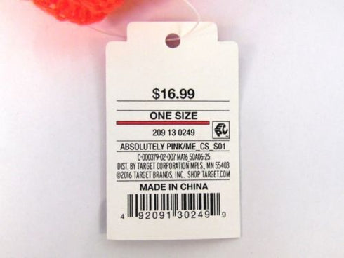 New MERONA Womens Absolutely Pink Orange Oblong Stylish Knit Scarf One Size