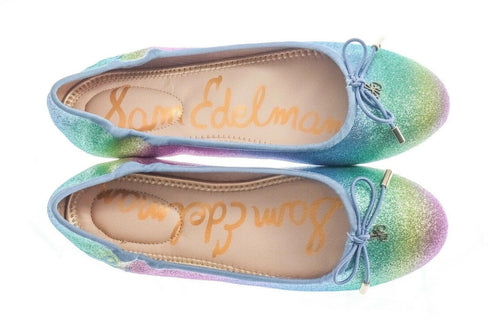 Sam Edelman Rainbow Ombre Felicia Ballet Classic Flat Girl's US Size 12 youth