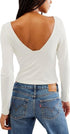 Free People X Intimately FP Duo Corset Long Sleeve Cami Ivory Size M