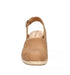 Easy Street Womens Wedge Sandals Stargaze Slingback Espadrille Tan 10M
