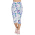 Skechers Women's Go Walk Seascape Floral Capri Leggings Purple 2XL