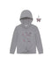 BTWEEN Girls Glitter Woozy Hoodie with Keychain Gray Size 7