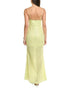 Line & Dot Womens Sequin Maxi Dress Green M