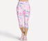Skechers Women's Go Walk Seascape Floral Capri Leggings Pink L