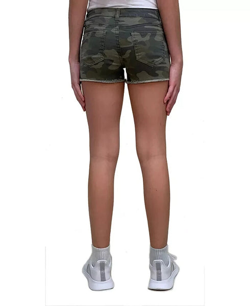 IMPERIAL STAR Big Girls Camouflage Short Green Size 7