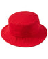 SUN + STONE Men's Denim 100% Cotton Bucket Hat Red