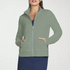 Skechers Women's Go Walk Ribbed Jacket Ottoman Full Zip Light Green 2XL