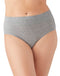 Wacoal Women's Balancing Act High-Cut Brief Underwear Heather Grey Size Small